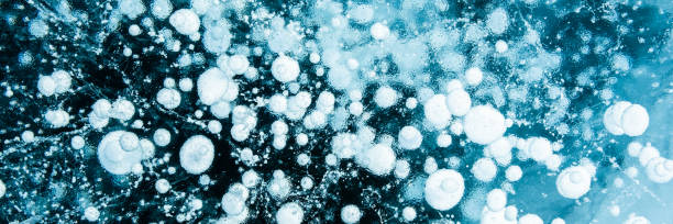 istock Texture of beautiful blue ice. 1367926661