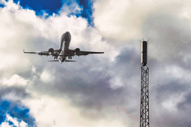 istock air port and plane and interference 5g mobile antenna 1367926749