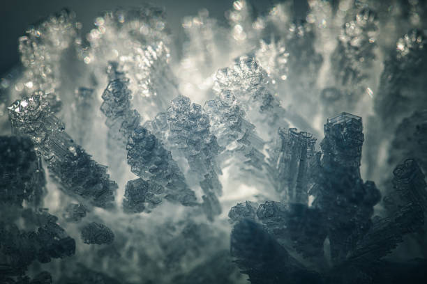 istock Macro photo of ice crystals 1367927097