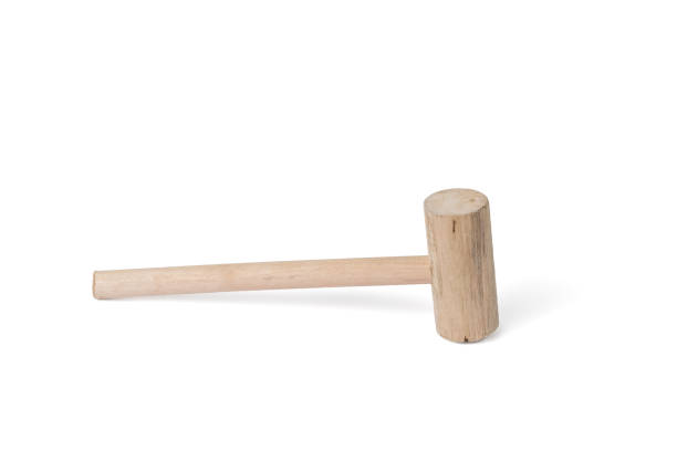 istock A small round hammer isolated on a white background. 1367937440