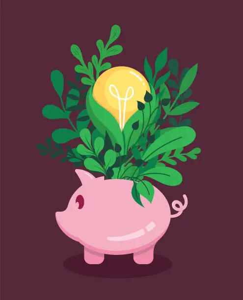 Vector illustration of Invest in growth