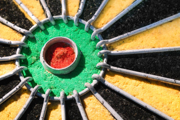 Dart bullseye closeup.