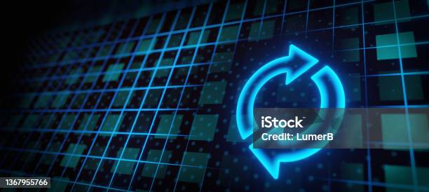 Tech Update Background Modern Technology Update Data Background Banner Stock Photo - Download ...
