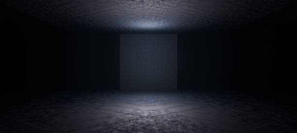 istock Light Show Room Studio Digital Dark Abstract Background 3D Illustration 1367956912