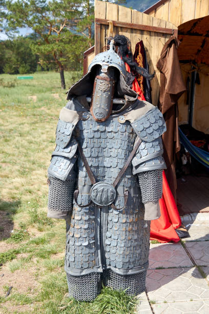 istock mock-up of armor and chain armor of ancient warriors 1367957578