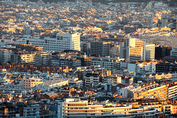 Vista de Barcelona - foto de stock