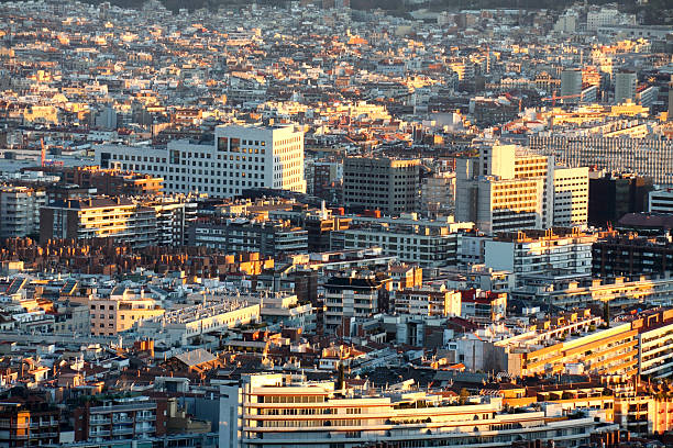 Vista de Barcelona - foto de acervo