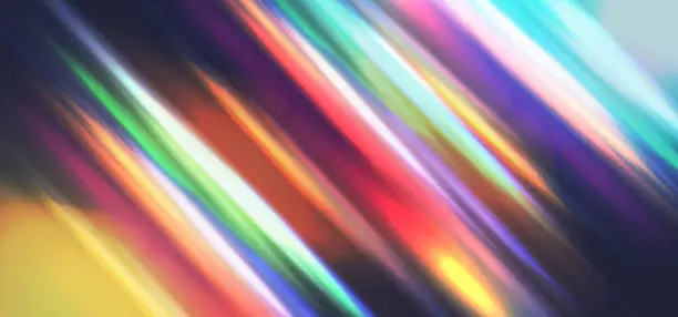 Vector illustration of Rainbow optical lens flare overlay effect, Abstract spectrum background