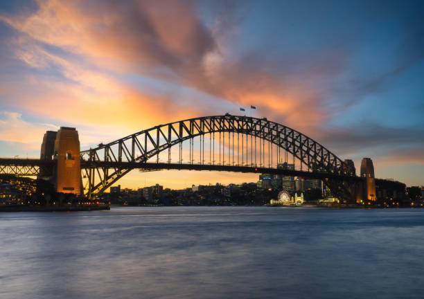 istock Sydney Harbour Bridge At Dusk 1367975997