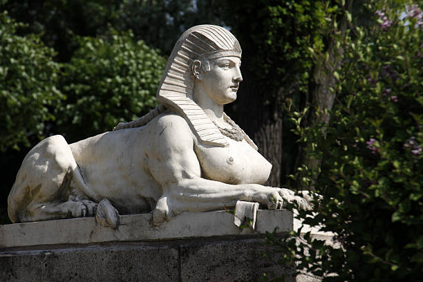 Vienna - The Sphinx in front of Belvedere palace in the morning light by Giovanni Stanetti (1663 -1726) .