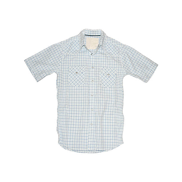 istock Shirt With Metal Buttons - White Background 136798717