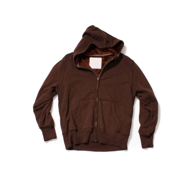 istock Brown Hooded-Sweatshirt on White Background 136798742