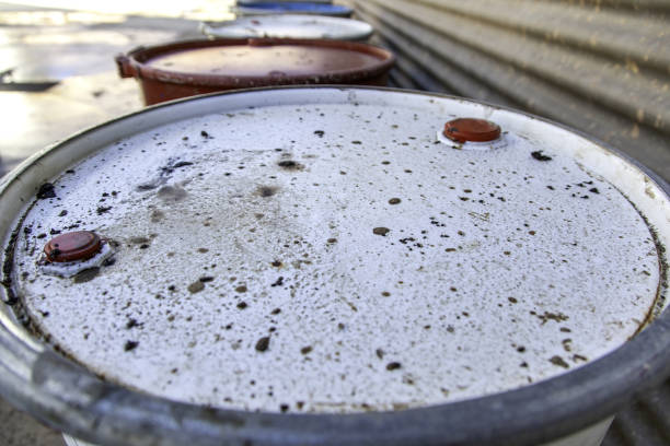 metallo arrugginito canna - rusty storage tank nobody photography foto e immagini stock