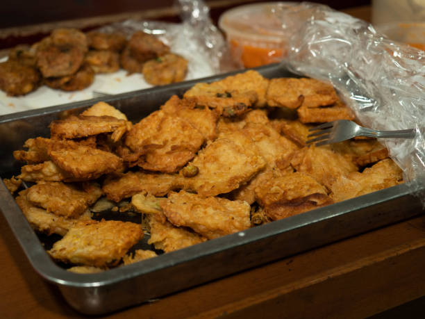 Fried, Indonesian fried food Gorengan, Indonesian fried food. This food usually eat as snack or with rice gorengan stock pictures, royalty-free photos & images