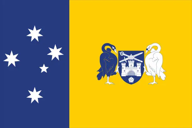 Vector illustration of Australian Capital Territory flag.