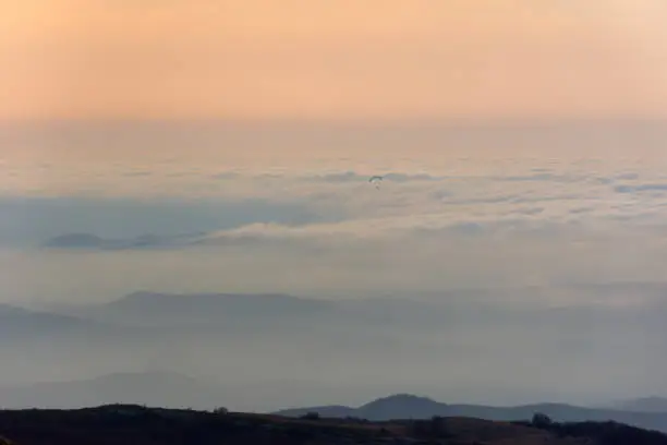 Photo of Pastel sunset of the mountain