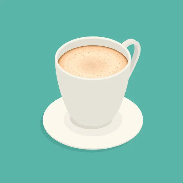 Vector illustration of Cup of coffee