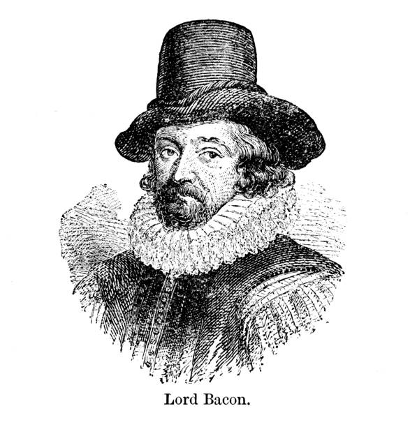 Francis Bacon, 1st Viscount St Alban, PC, also known as Lord Verulam Francis Bacon, 1st Viscount St Alban, PC, also known as Lord Verulam from out-of-copyright 1898 book "Blackie's Modern Cyclopedia of Universal Information". francis bacon stock illustrations