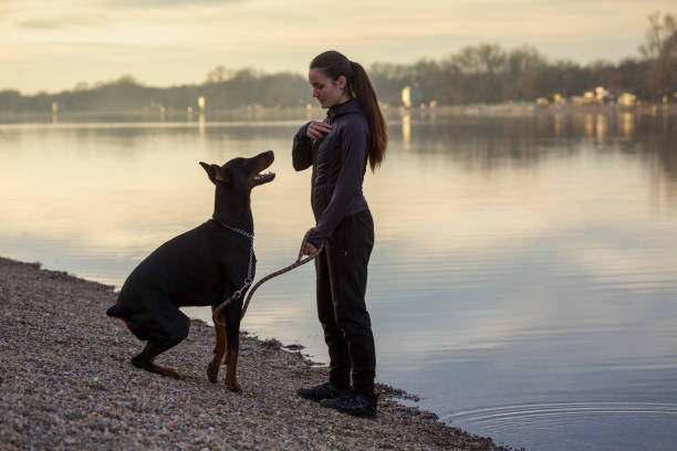 istock Girl with dog 1368015284