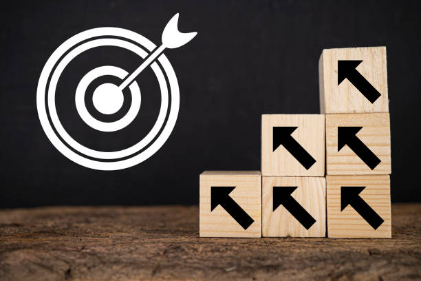 istock Business achievement goal and objective target concept. 1368016138