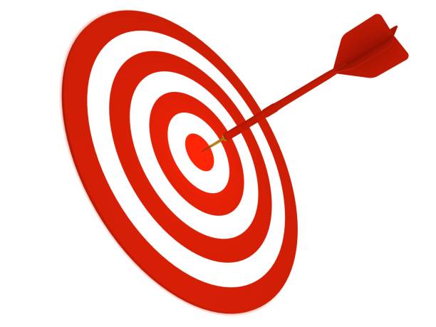Dart on target business competition concept