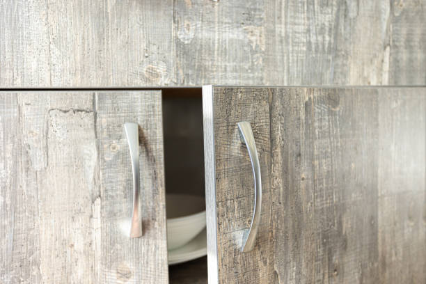 istock kitchen cabinet with metal handles in the kitchen 1368020681