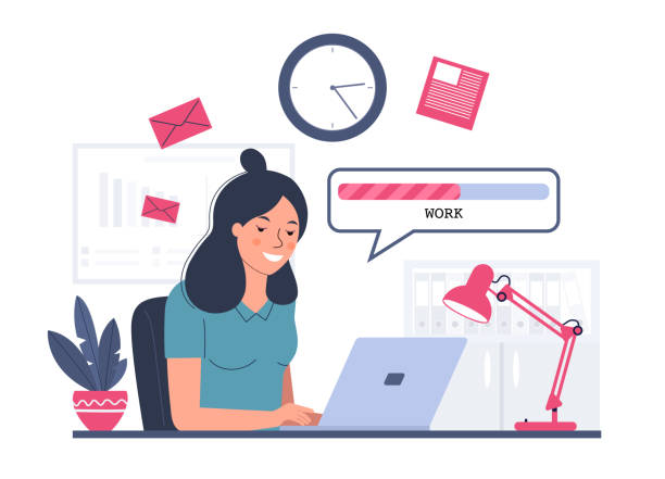450+ Status Desk Stock Illustrations, Royalty-Free Vector Graphics ...