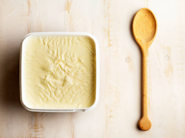 Yogurt, Creamy yoghurt stock photo