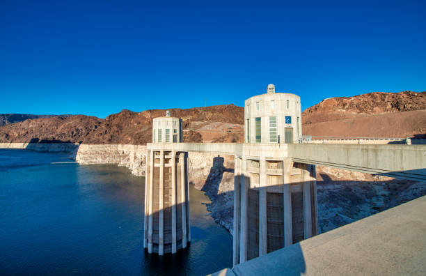 Hoover Dam at sunset, Nevada - USA