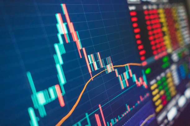 precio de las materias primascrese petróleo acero bdi hacer que el activo de riesgo de inflación vaya al mercado bajista - tecnología de finanzas fotografías e imágenes de stock