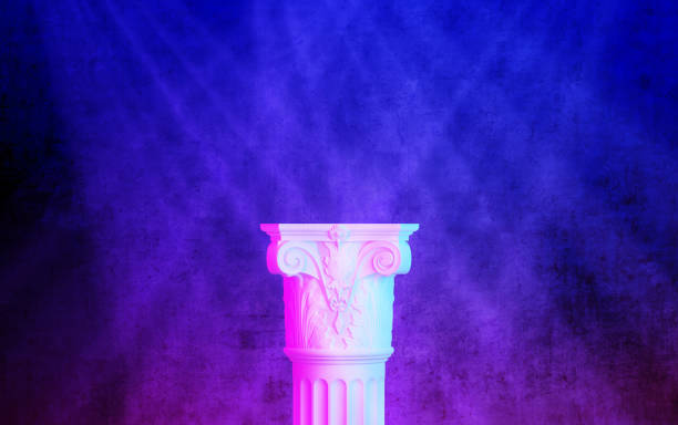 istock top of an antique column in rays light 1368027348