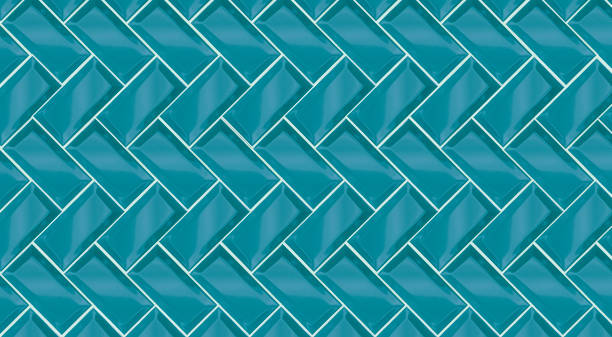 istock Blue ceramic tile background. Old vintage ceramic tiles in blue to decorate the kitchen or bathroom 1368028421