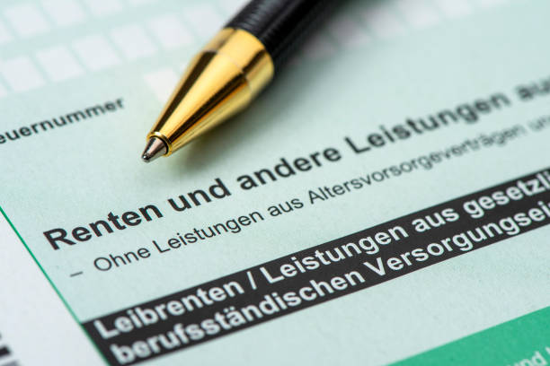 istock German tax return for tax office with form 1368028596