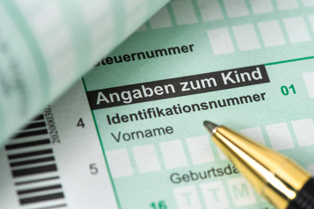 istock German tax return for tax office with form 1368028689