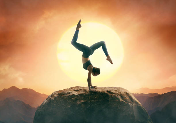 istock Woman is practicing yoga 1368031941