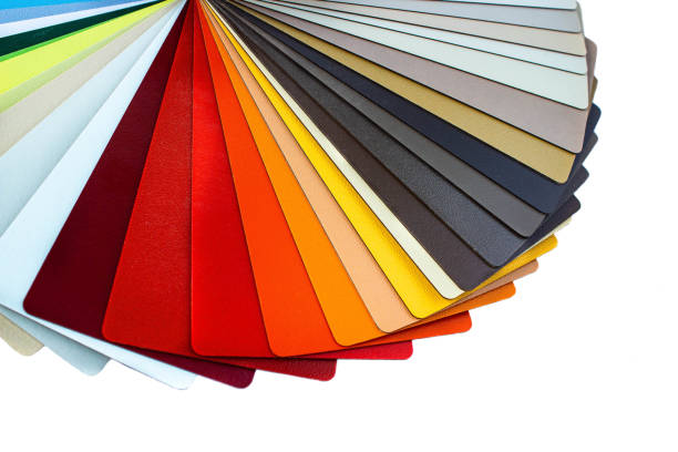 istock Colorful color guide with a palette of paint samples 1368032093