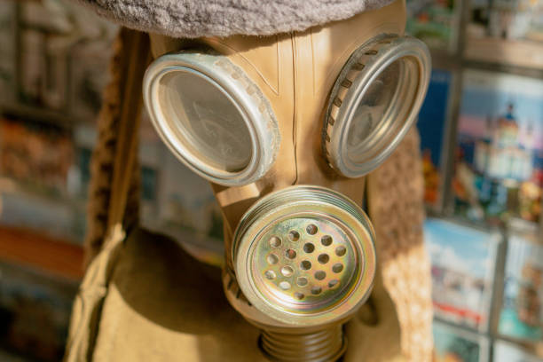 istock Mask. Retro gas mask. Close-up. 1368033302