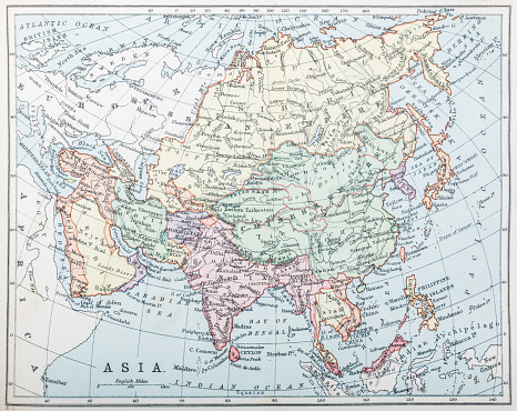 Vintage World Map dated 1895. Digitally Remastered by Nick Free 2011.