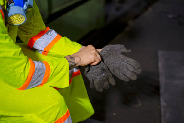 istock Blue collar worker at factory. 1368034171