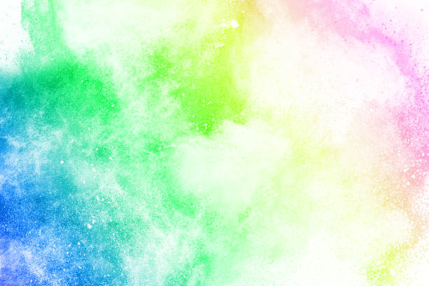 istock Colorful powder explosion on white background. 1368035734