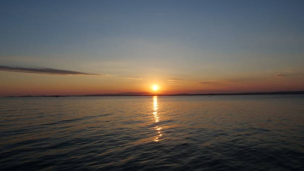 istock Sunset on the horizon Lake kariba 1368036396