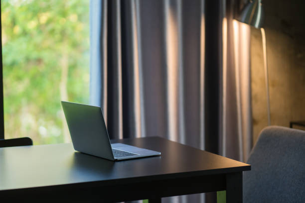 istock laptop put on table in living room 1368037341