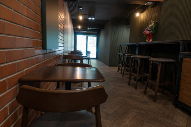 istock Chair Interior of a modern restaurant or bar 1368041247