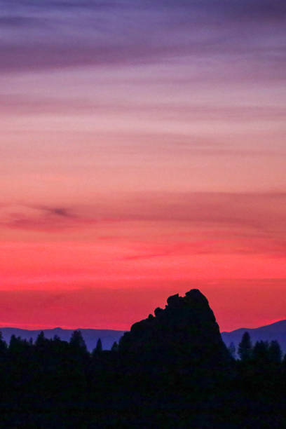 아이다호 보이시에 있는 스택 록 공원의 일몰 - idaho boise sunset scenics 뉴스 사진 이미지