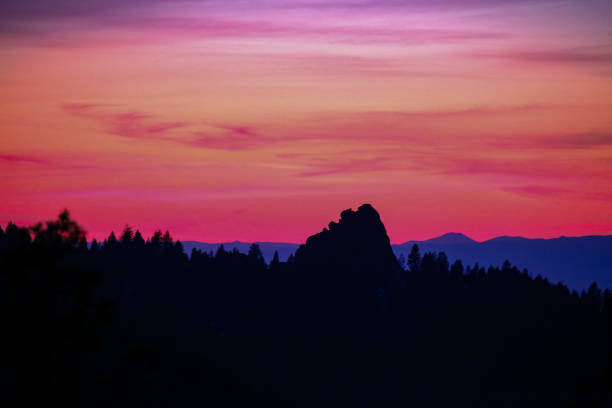 아이다호 보이시에 있는 스택 록 공원의 일몰 - idaho boise sunset scenics 뉴스 사진 이미지