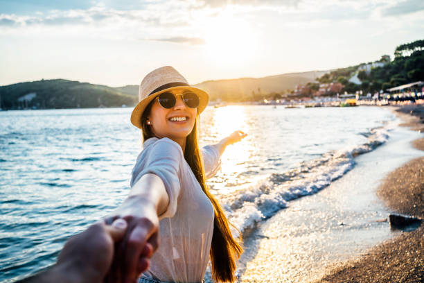 istock Woman leading her boyfriend 1368051434