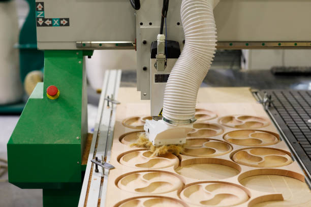 istock CNC wood carving router machine 1368055098