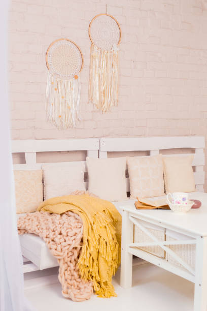 istock Pallet seats closeup with pillows 1368057540