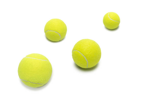 istock Tennis balls isolated on white background. 1368059961
