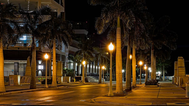 istock Downtown Fort Myers, Florida At Night 1368060275